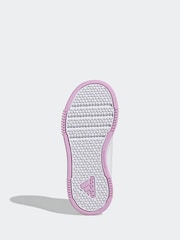 Blanc/Rose/Vert - adidas Baskets Tensaur à boucle et crochet - Image 7 de 9