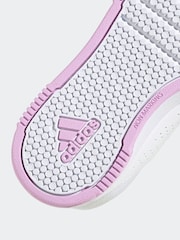 Blanc/Rose/Vert - adidas Baskets Tensaur à boucle et crochet - Image 9 de 9