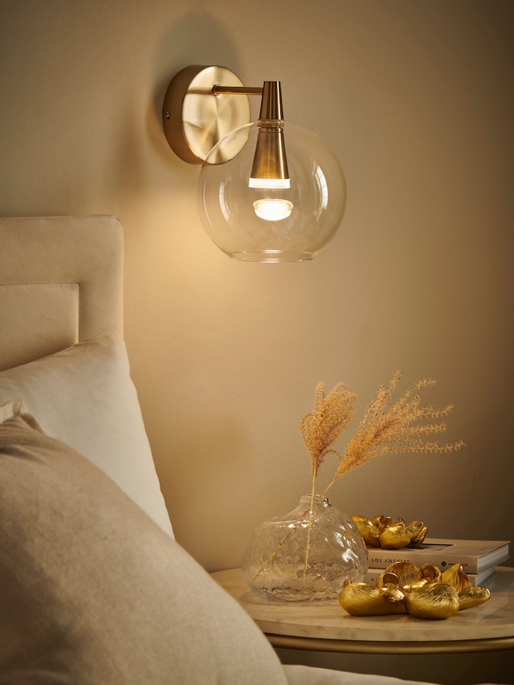 Brass Wall Light - Image 1 of 7