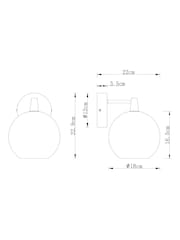 Brass Wall Light - Image 7 of 7