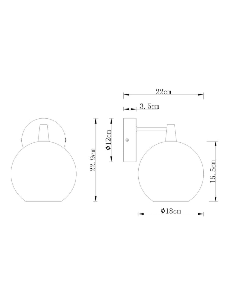 Brass Wall Light - Image 7 of 7