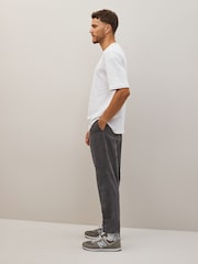 Grey Relaxed Fit Corduroy Trousers - Image 4 of 9