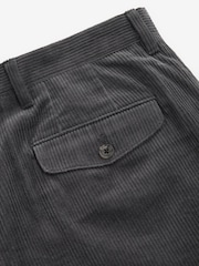 Grey Relaxed Fit Corduroy Trousers - Image 9 of 9