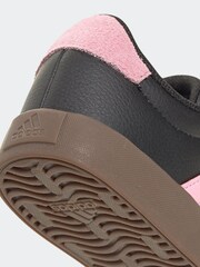 adidas Black/Pink Junior Sportswear VL Court Trainers - Image 8 of 8