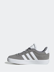adidas Grey/White VL Court 3.0 Trainers - Image 2 of 8
