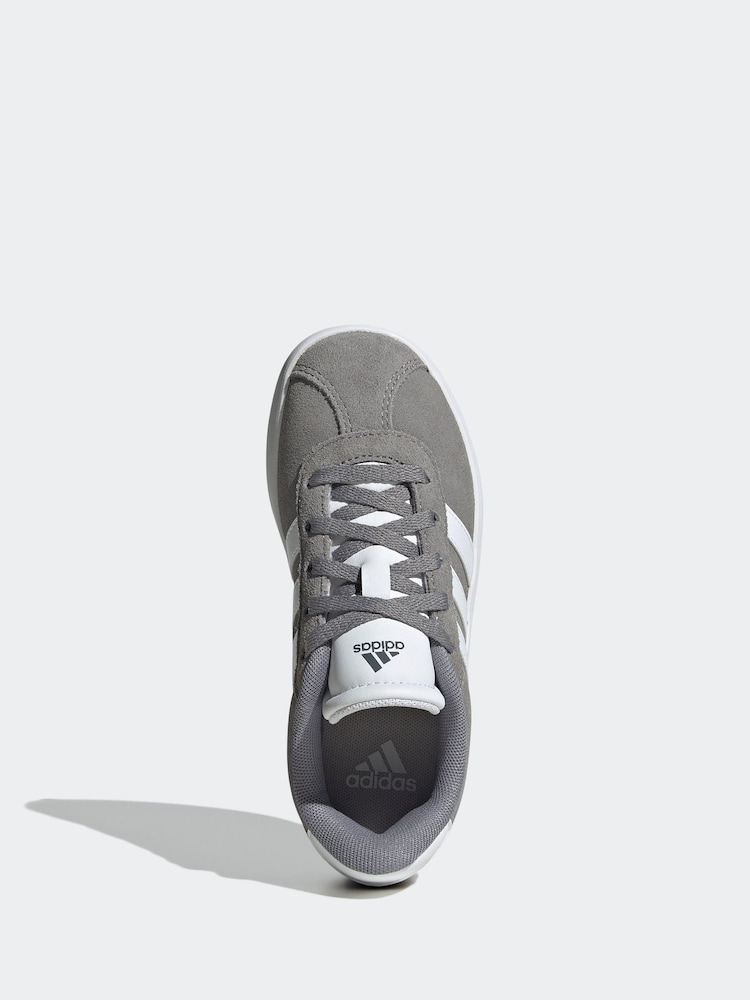 adidas Grey/White VL Court 3.0 Trainers - Image 5 of 8