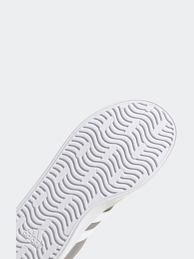 adidas Grey/White VL Court 3.0 Trainers - Image 8 of 8