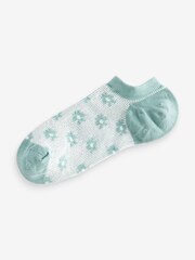 Pastel Floral Texture Trainer Socks 5 Pack - Image 2 of 6