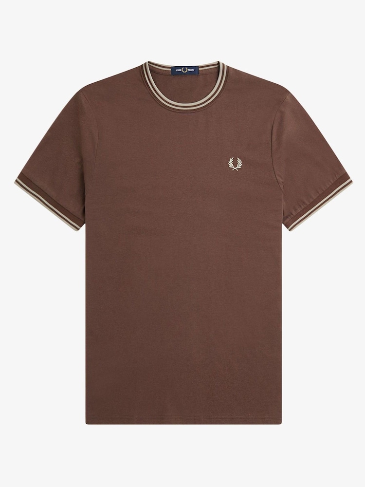 Fred Perry Twin Tipped Logo T-Shirt - Image 5 of 6