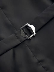 Grey Regular Fit Herringbone Suit Waistcoat - Image 6 of 8