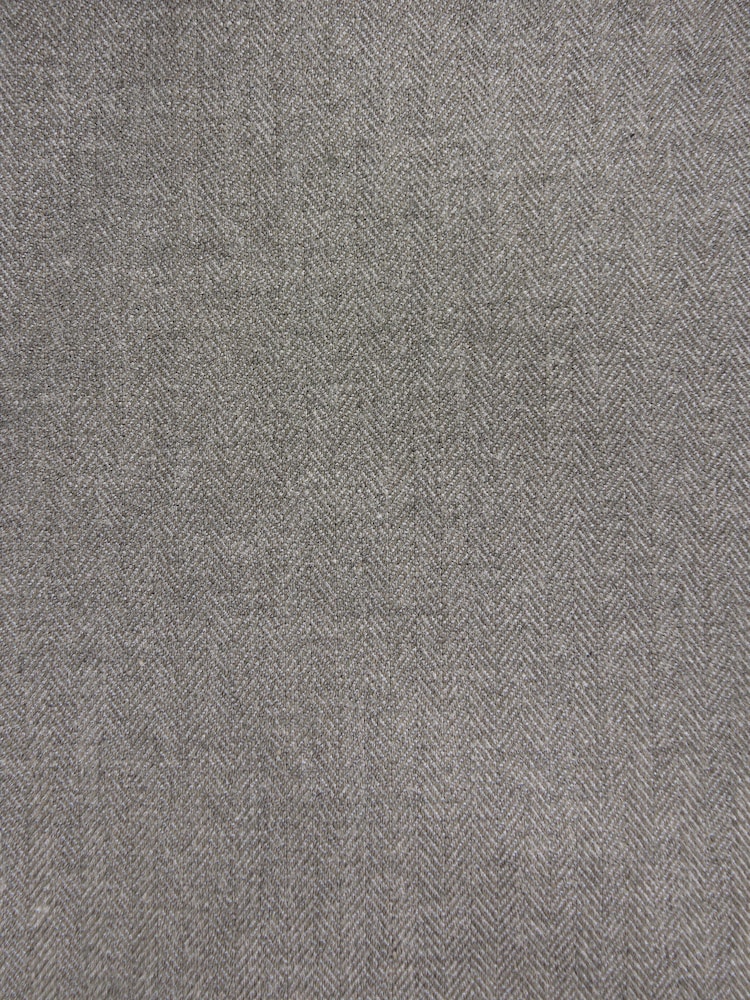 Grey Regular Fit Herringbone Suit Waistcoat - Image 8 of 8