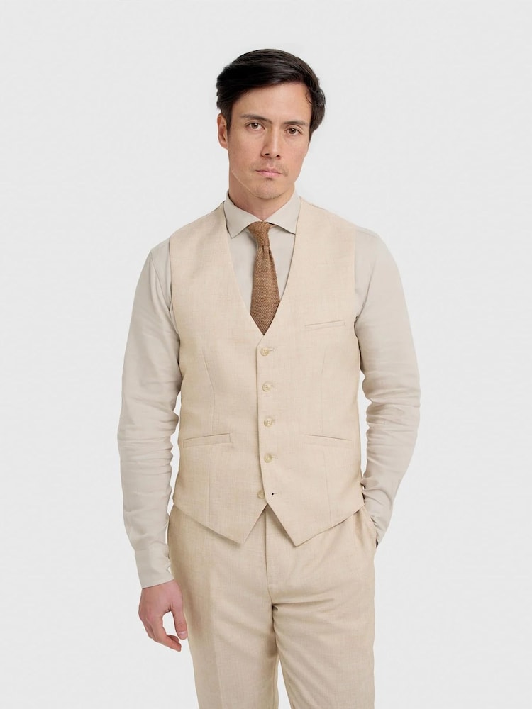Cavani Cream Malibu Waistcoat - Image 1 of 1 Cavani Cream Malibu Waistcoat - Image 1 of 1