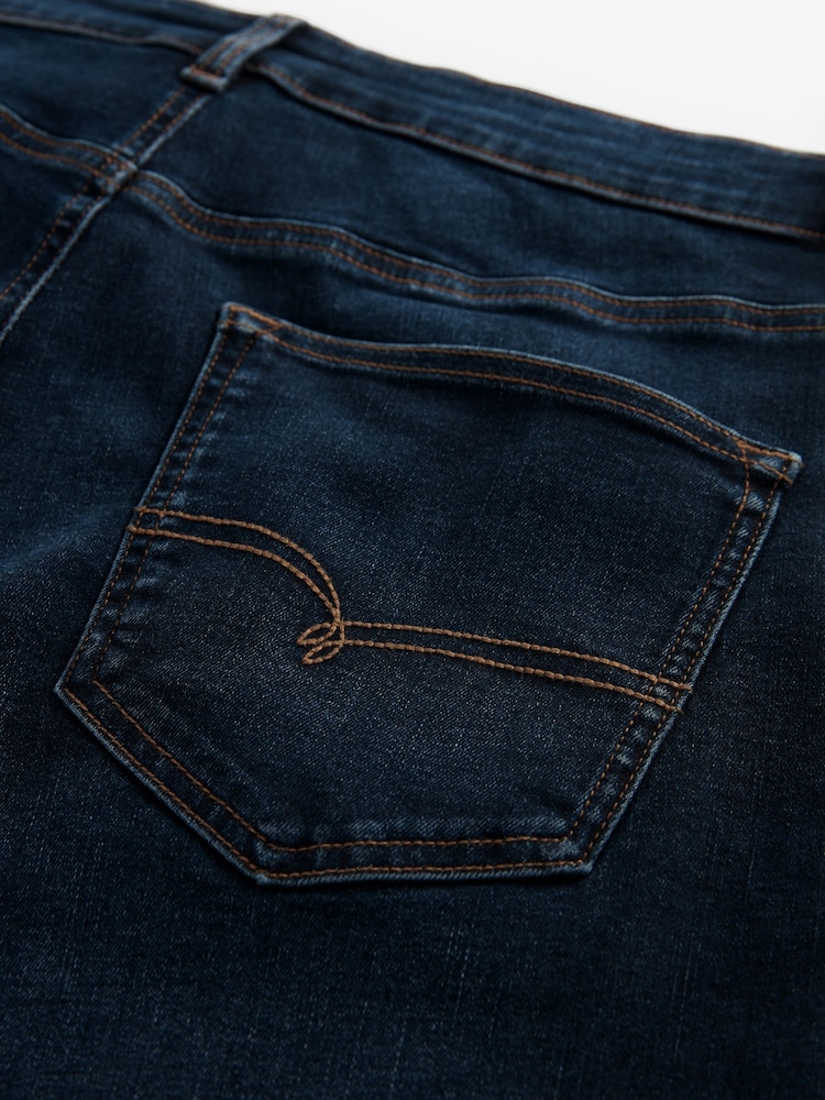 Blue Mid Indigo Straight Fit Motionflex Jeans - Image 9 of 10