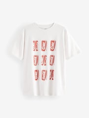 White 100% Cotton Coca Cola Licence Relaxed Can Graphic T-Shirt - Image 4 of 5
