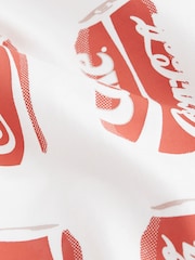 White 100% Cotton Coca Cola Licence Relaxed Can Graphic T-Shirt - Image 5 of 5