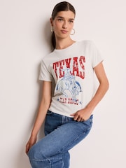 Red Graphic 100% Cotton Western Wyoming Graphic Slogan T-Shirt - Image 3 of 7