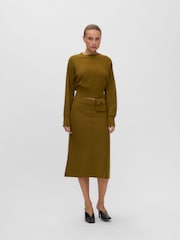 VERO MODA πλεκτή φούστα μίντι με αφαιρούμενη λεπτομέρεια τσέπης - Εικόνα 4 από 6