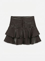 VERO MODA Brown High Waisted Ruffle Mini Skirt - Image 6 of 6