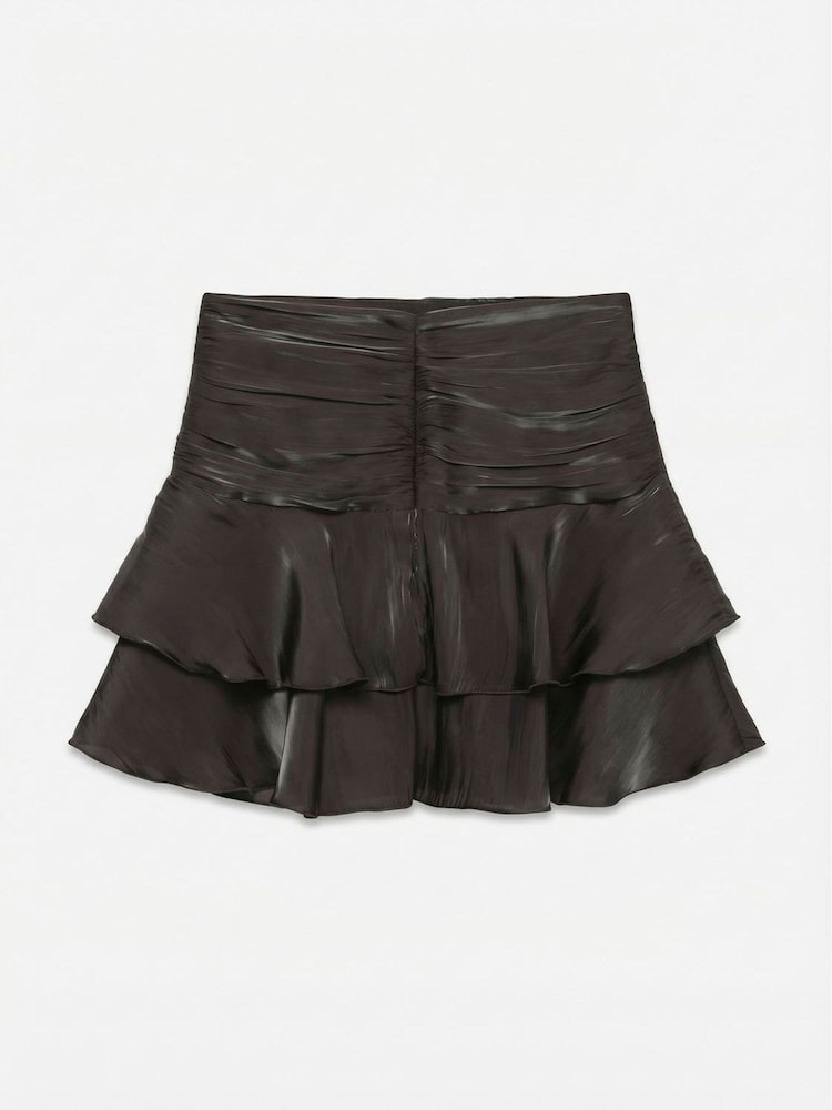 VERO MODA Brown High Waisted Ruffle Mini Skirt - Image 6 of 6 VERO MODA Brown High Waisted Ruffle Mini Skirt - Image 6 of 6