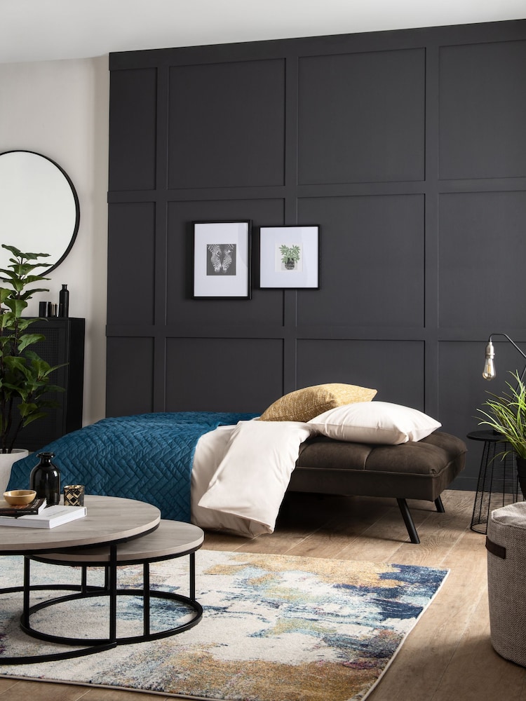 Monza Faux Leather Peppercorn Brown Cole Sofa Bed - Image 2 of 12
