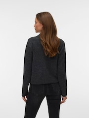 VERO MODA Grey Long Sleeve Polo Neck Horse Cardigan - Image 2 of 4