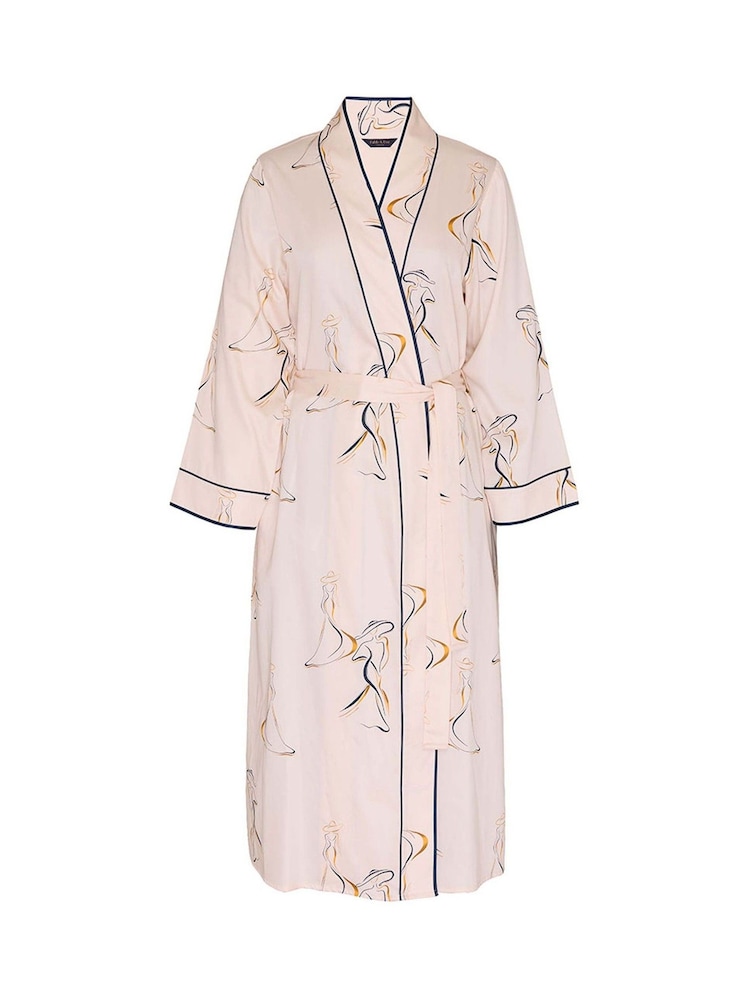 Fable and Eve Parisian Chic Print Long Dressing Gown - Bild 4 von 4