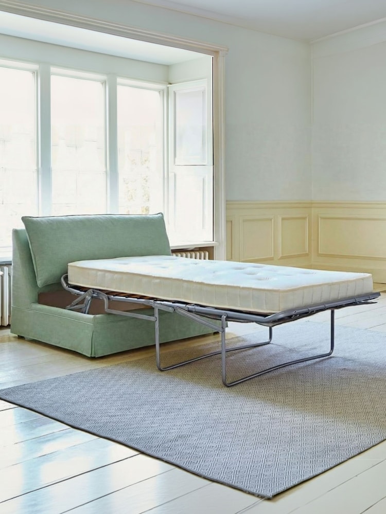 Willow & Hall Aqua Blue Deverill Sofa Bed - Image 5 of 5 Willow & Hall Aqua Blue Deverill Sofa Bed - Image 5 of 5