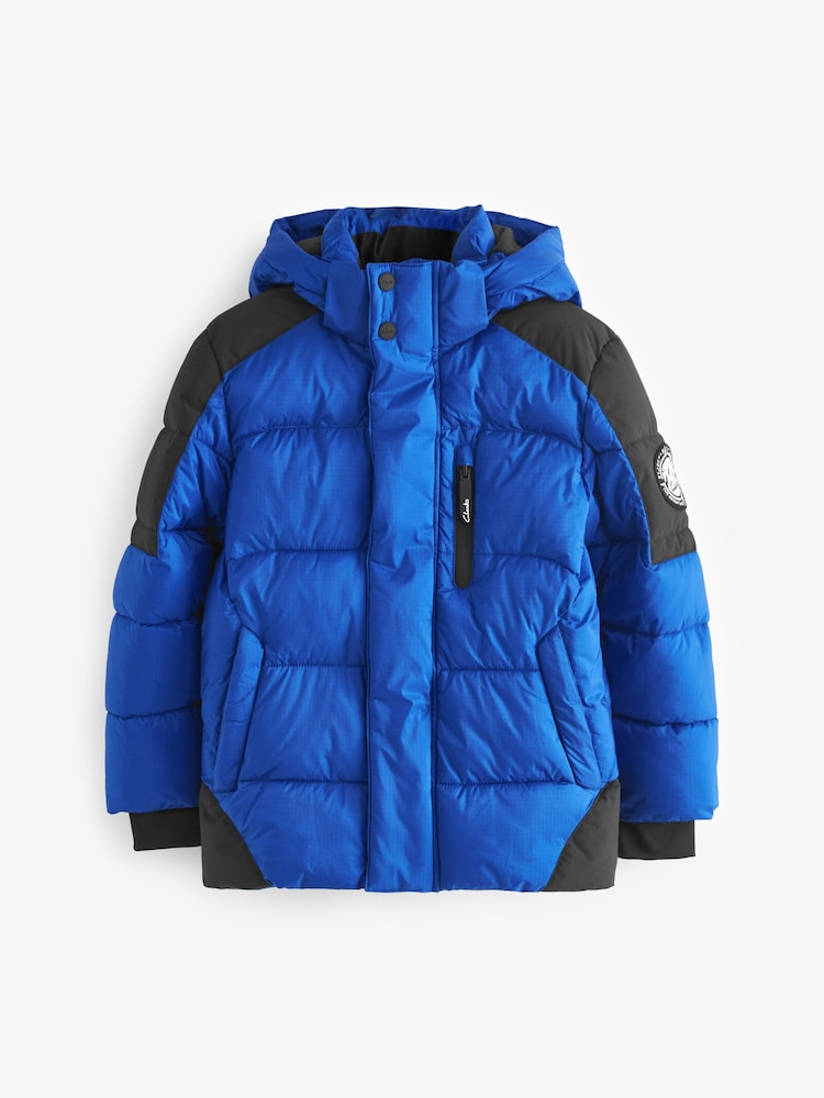 Clarks Blue Short Padded Coat - Image 12 of 19