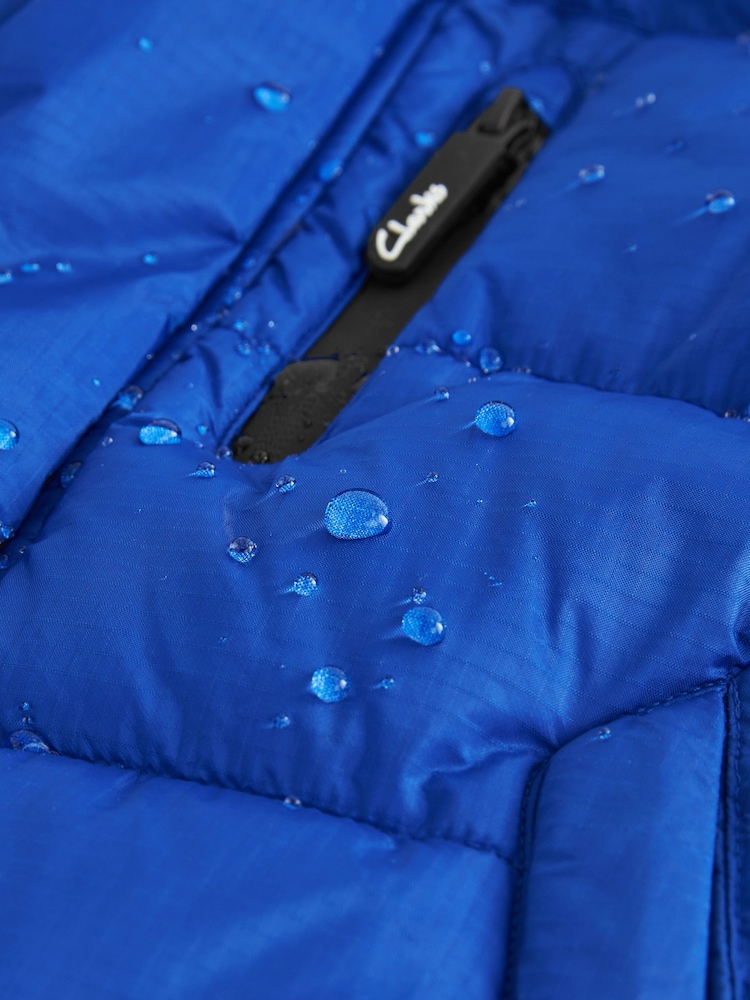 Clarks Blue Short Padded Coat - Image 16 of 19