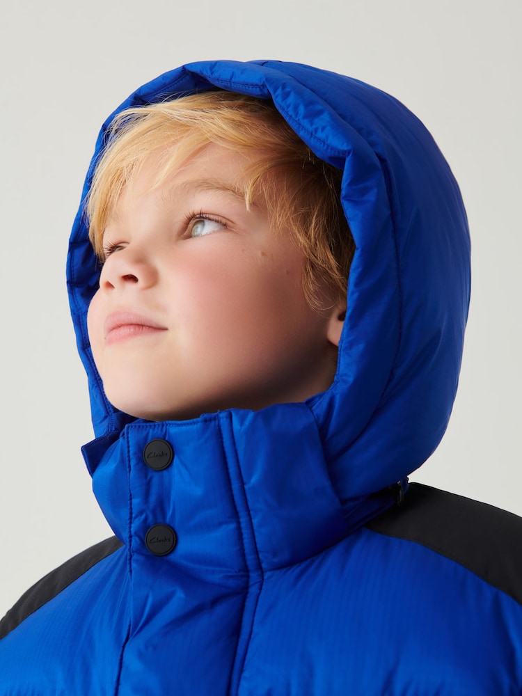 Clarks Blue Short Padded Coat - Image 5 of 19