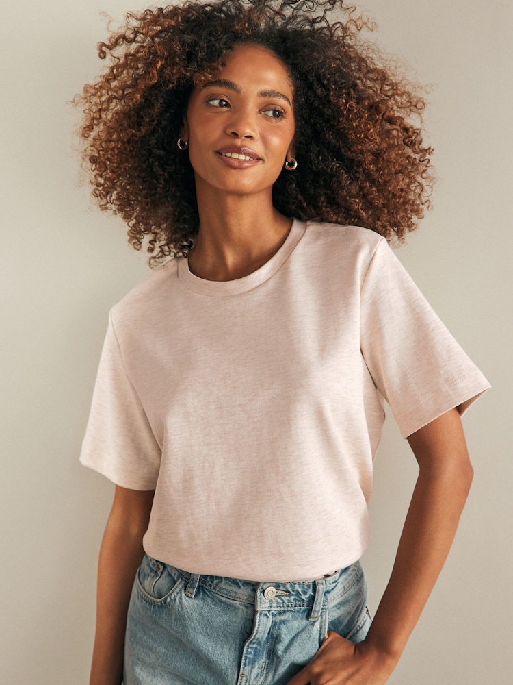 Negro/blanco/nude - Pack de 3 camisetas básicas de tejido grueso - Imagen 2 de 9 Negro/blanco/nude - Pack de 3 camisetas básicas de tejido grueso - Imagen 2 de 9