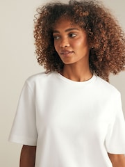 Multi Black/White/Neutral Heavyweight Basic T-Shirts 3 Pack - Image 3 of 9