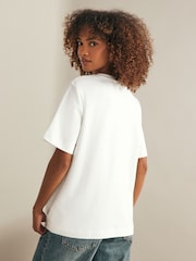 Multi Black/White/Neutral Heavyweight Basic T-Shirts 3 Pack - Image 4 of 9