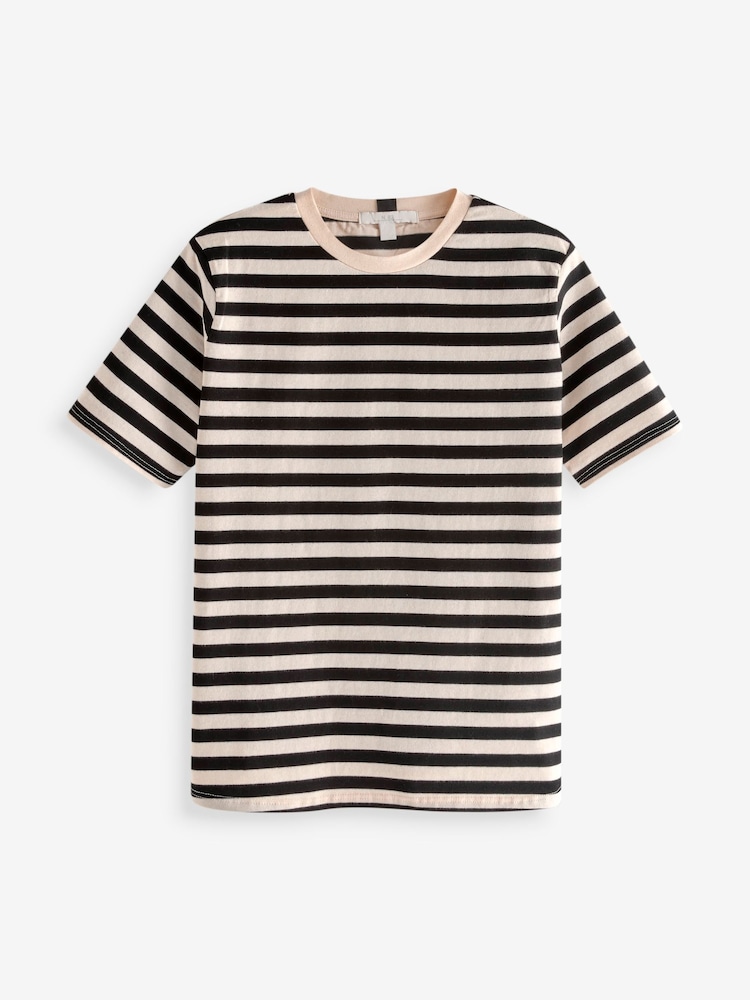 Multi Noir/Blanc/Neutre - Lot de 3 t-shirts épais de base - Image 6 of 9
