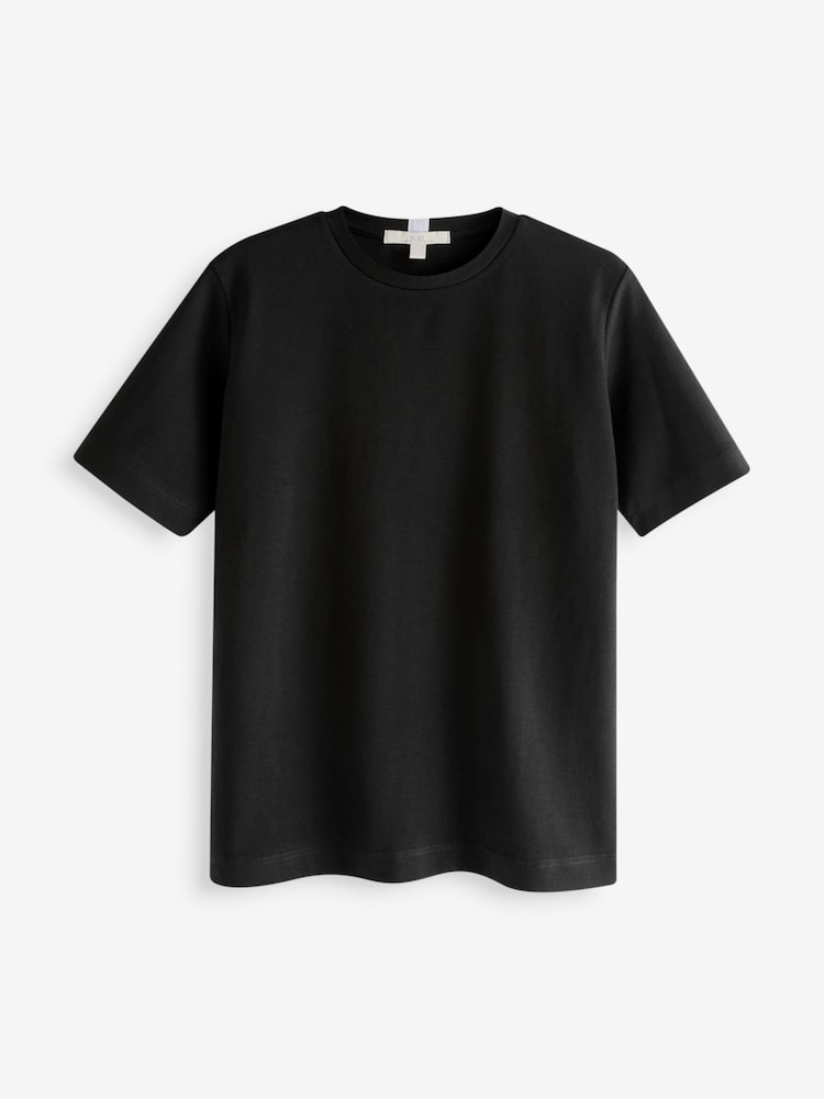 Multi Noir/Blanc/Neutre - Lot de 3 t-shirts épais de base - Image 7 of 9