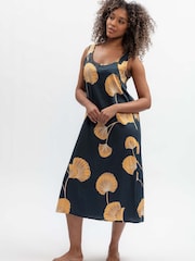 Fable and Eve Blue Leaf Print Long Nightdress - Image 2 of 4