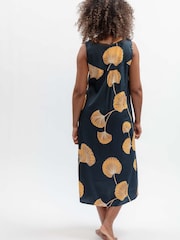 Fable and Eve Blue Leaf Print Long Nightdress - Image 3 of 4