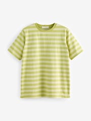 Lime Green Heavyweight Short Sleeve Crew Neck T-Shirt - Image 5 of 6