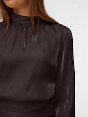 VERO MODA Brown Long Sleeve High Neck Top - Image 3 of 5