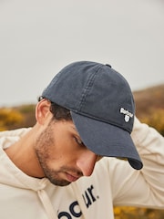 Barbour® Navy Blue Cascade Sports 100% Cotton Cap - Image 1 of 4