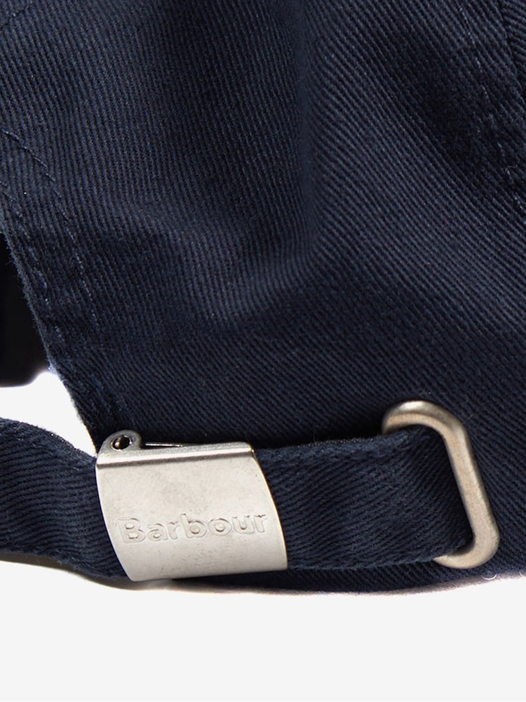 Barbour® Navy Blue Cascade Sports 100% Cotton Cap - Image 4 of 4