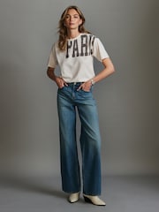 Neutral 100% Cotton Paris Shoulder Graphic T-Shirt - Image 2 of 8