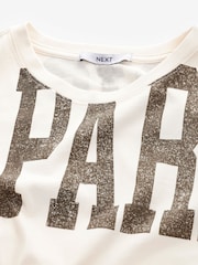 Neutral 100% Cotton Paris Shoulder Graphic T-Shirt - Image 7 of 8