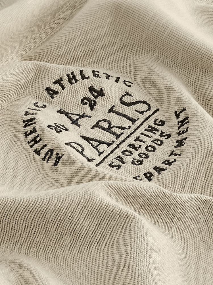 Neutral Paris Slim Fit Short Sleeve Graphic T-Shirt - Image 7 of 7