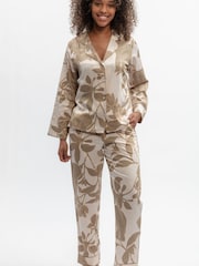 Fable and Eve Cream Elephant Print Pyjamas Set - Image 2 of 4