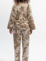 Fable and Eve Cream Elephant Print Pyjamas Set - Image 3 of 4