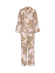 Fable and Eve Cream Elephant Print Pyjamas Set - Image 4 of 4