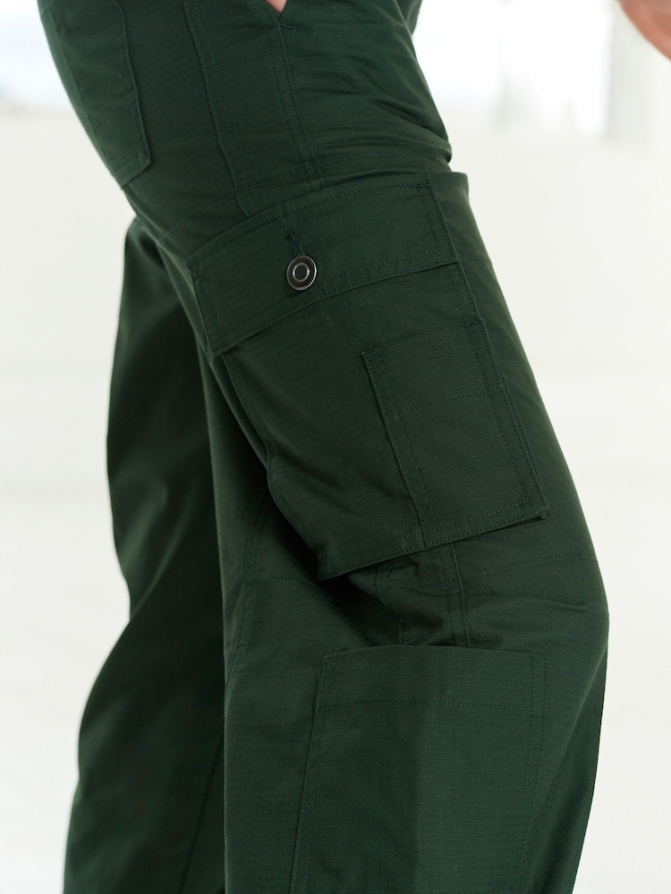 Khaki Green Ripstop Cargo Trousers - Image 6 of 6