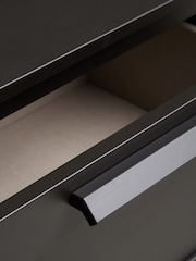 Black Flynn 3 Drawer Chest of Drawers - Image 2 of 8