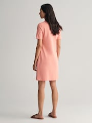 GANT Pink 100% Cotton Shield Piqué Polo Dress - Image 2 of 5